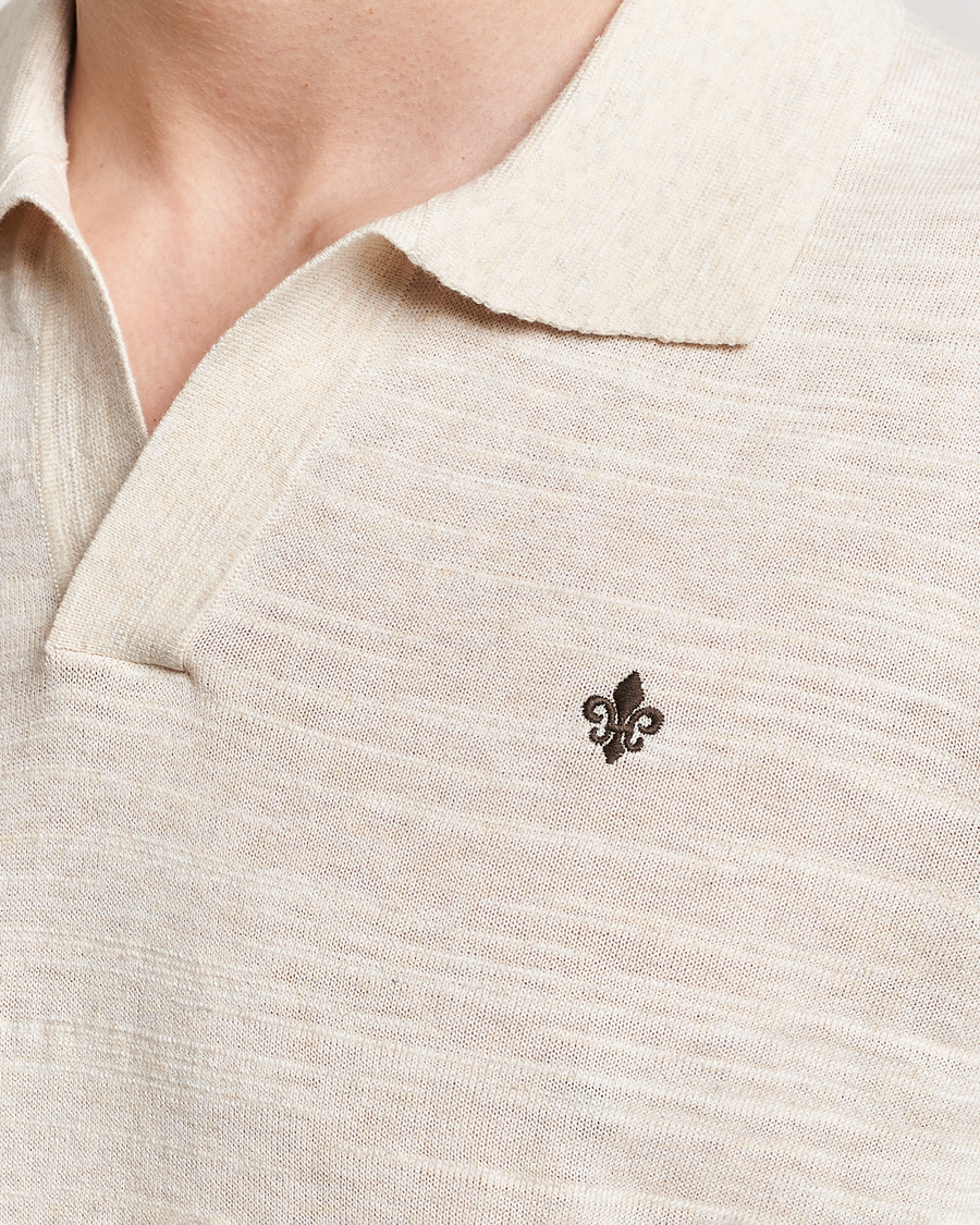 Heren | Polo's | Morris | Randall Slub Cotton Resort Polo Off White