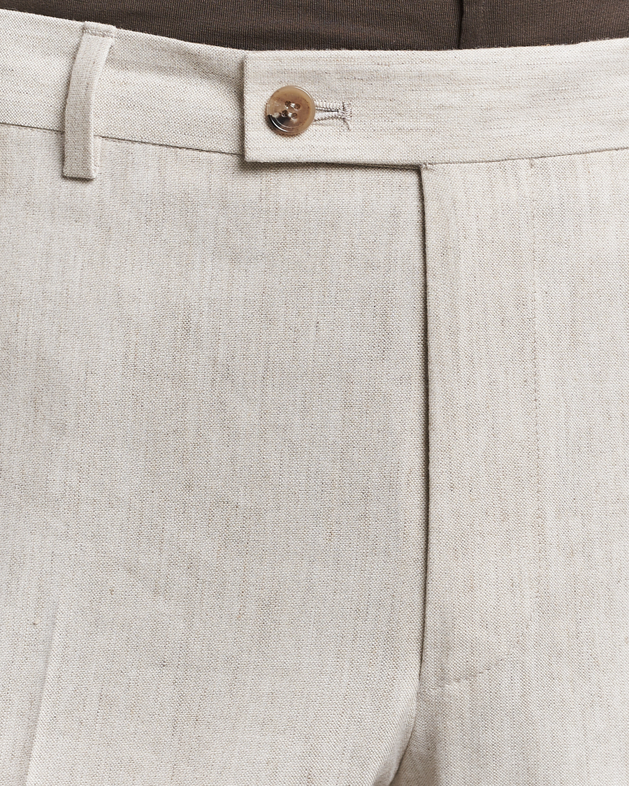 Homme | Pantalons | Morris | Bobby Linen Suit Trousers Khaki