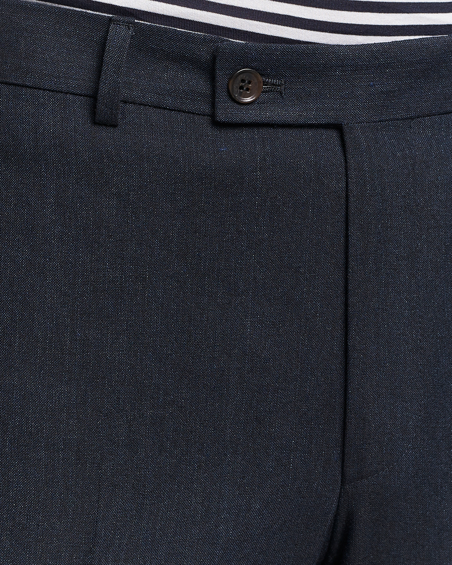 Homme | Pantalons | Morris | Bobby Linen Suit Trousers Navy