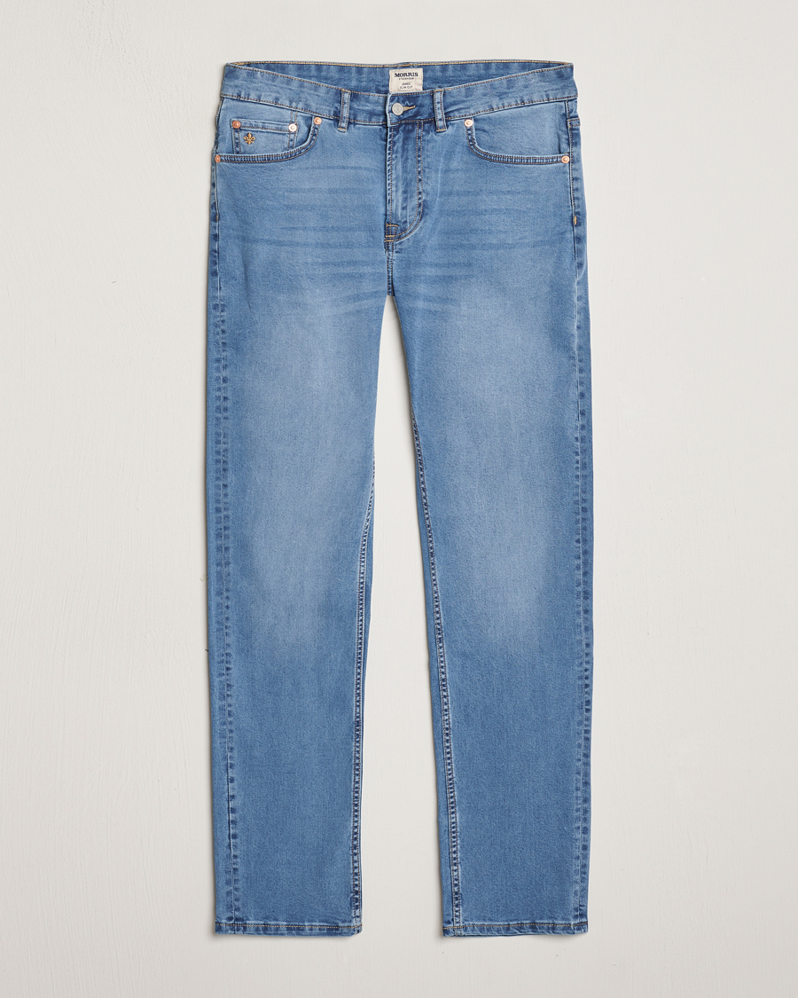 Homme | Jeans | Morris | James Satin Jeans Light Blue