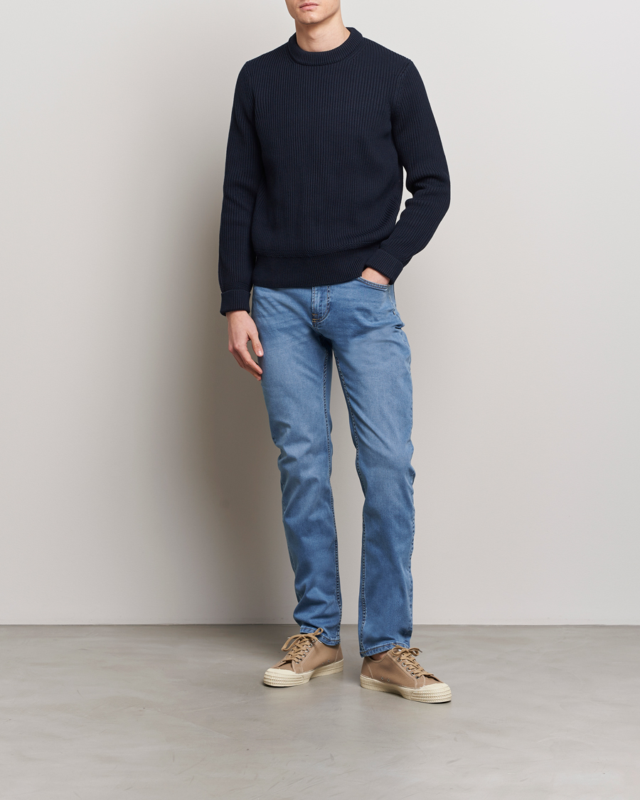 Homme | Jeans | Morris | James Satin Jeans Light Blue