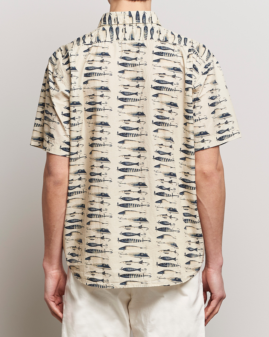 Homme | Chemises | Filson | Washed Short Sleeve Feather Cloth Shirt Natural