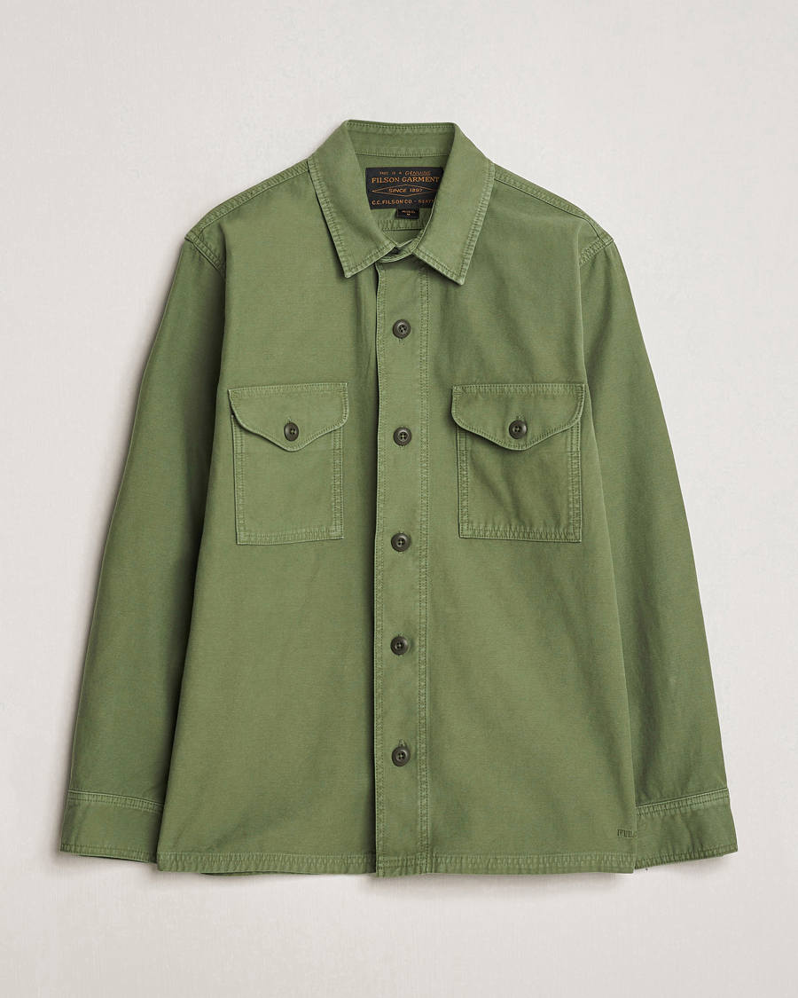 Heren | Overhemden | Filson | Reverse Sateen Jac-Shirt Washed Green