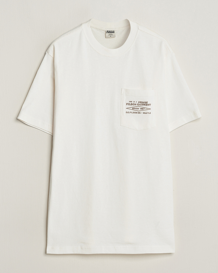 Homme | T-shirts | Filson | Embroidered Pocket T-Shirt Off White