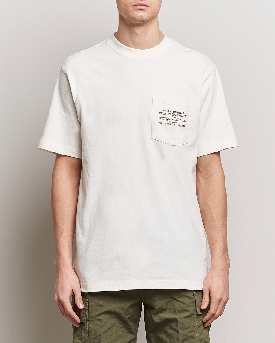 Homme | T-shirts | Filson | Embroidered Pocket T-Shirt Off White