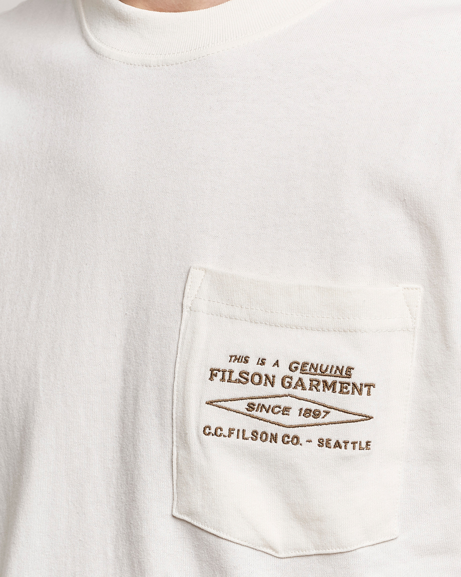 Homme | T-shirts | Filson | Embroidered Pocket T-Shirt Off White