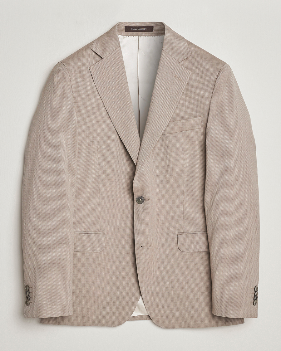 Homme | Blazers | Oscar Jacobson | Fogerty Wool Blazer Beige