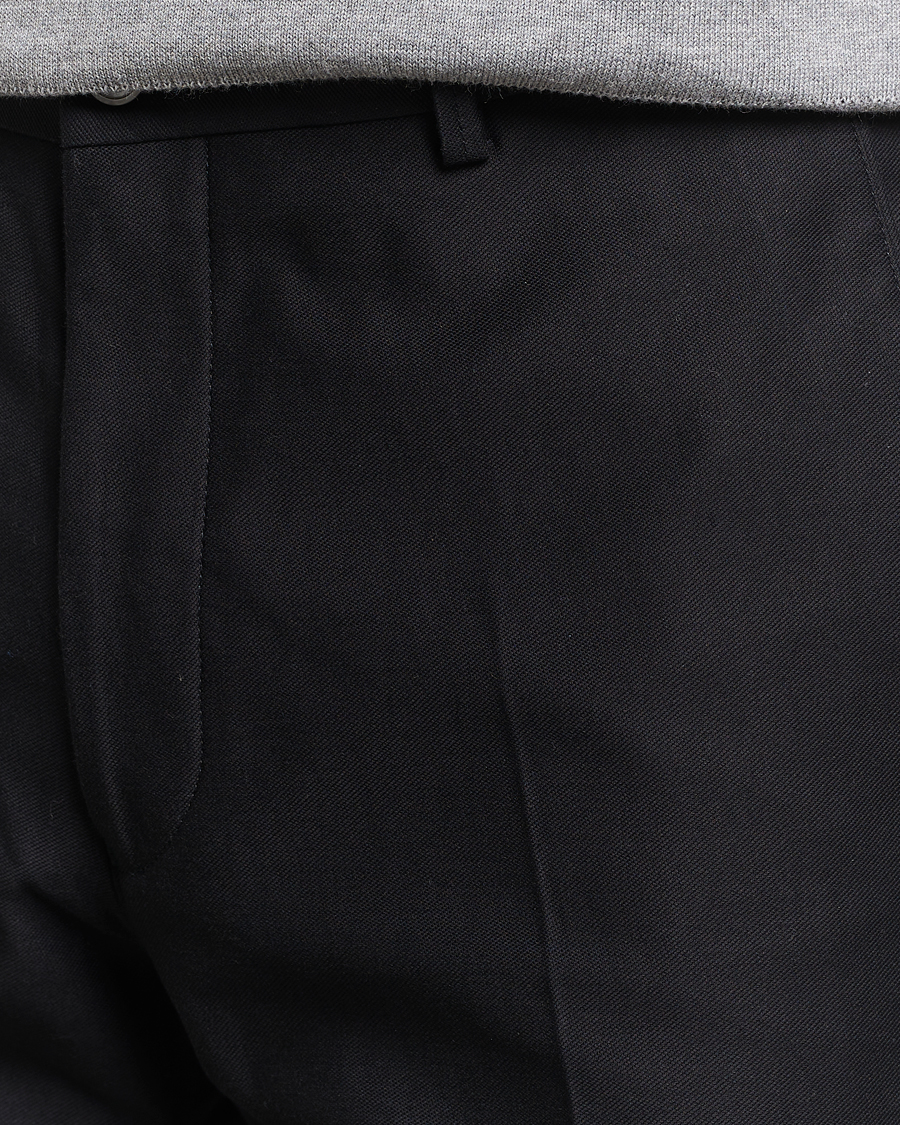 Homme | Pantalons | Oscar Jacobson | Decker Cotton Trousers Black