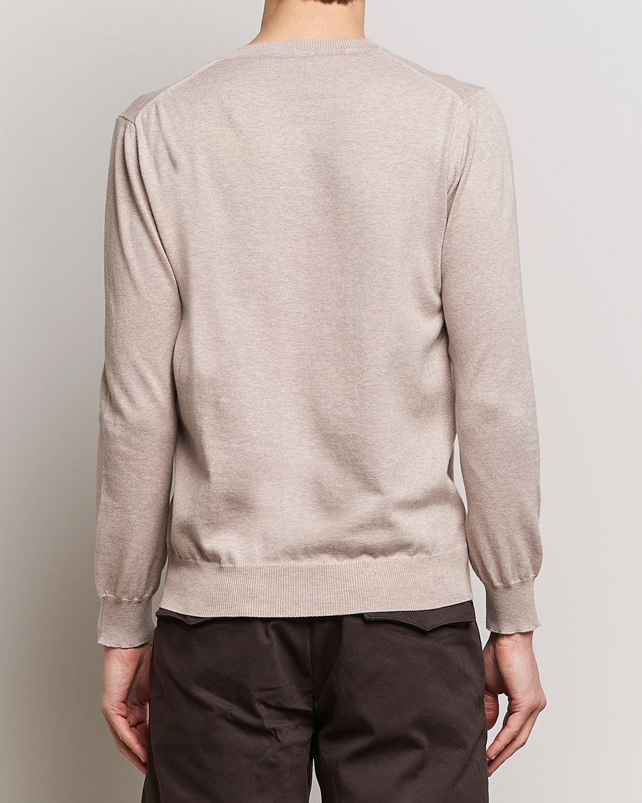 Homme | Pulls Et Tricots | Oscar Jacobson | Valdemar Cotton Crew Neck Beige