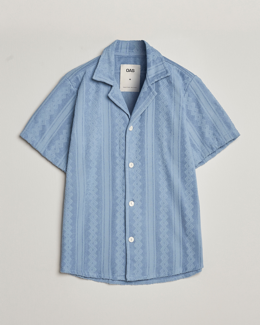 Heren | Overhemden | OAS | Terry Cuba Short Sleeve Shirt Ancora