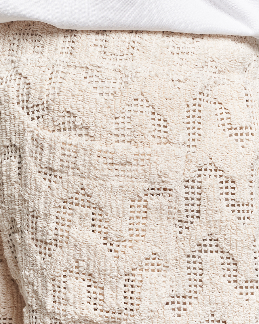 Heren | Korte broek | OAS | Atlas Cuba Crochet Shorts Off White