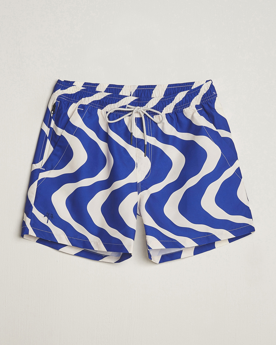 Homme | Maillots De Bain | OAS | Printed Swimshorts Blue Rippling