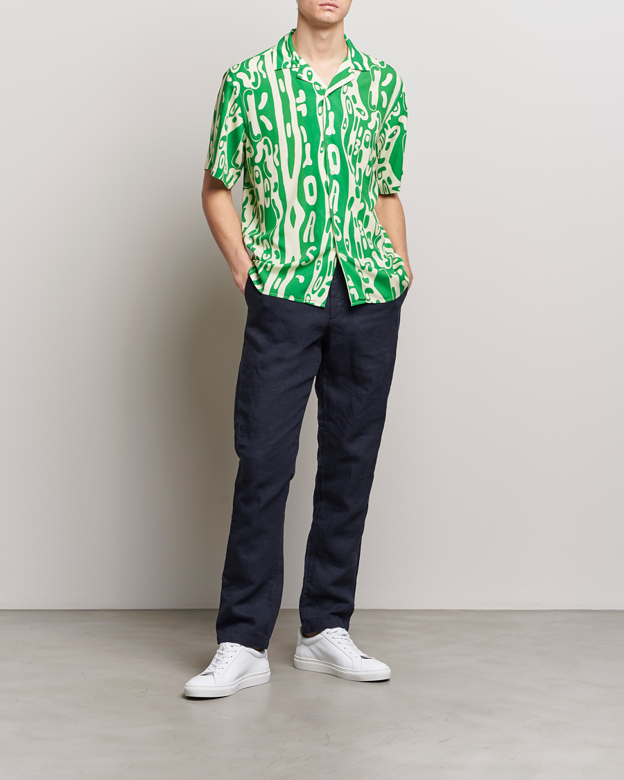 Homme | Chemises | OAS | Viscose Resort Short Sleeve Shirt Verdant