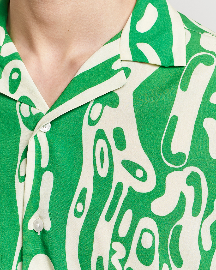 Homme | Chemises | OAS | Viscose Resort Short Sleeve Shirt Verdant
