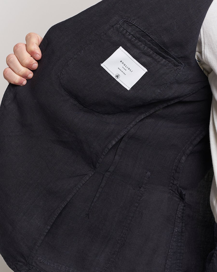 Homme | Costumes | Boglioli | K Jacket Linen Suit Navy