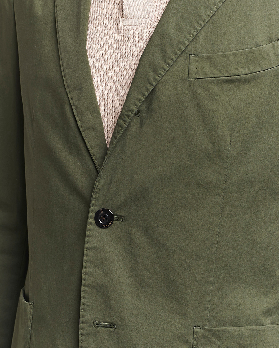 Homme | Costumes | Boglioli | K Jacket Cotton Satin Suit Forest Green