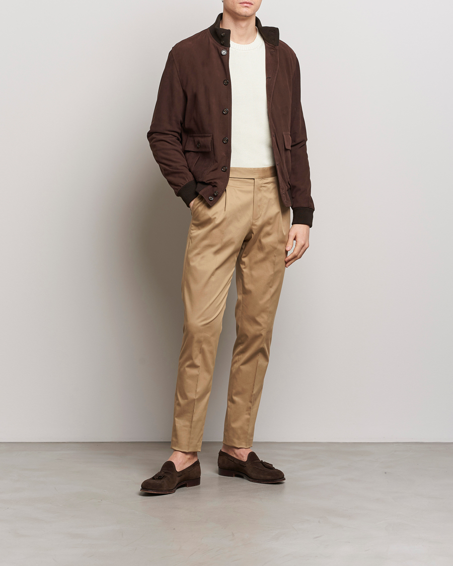 Homme | Pantalons | PT01 | Gentleman Fit Cotton/Stretch Chinos Beige