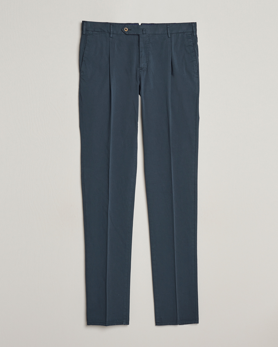 Heren | Broeken | PT01 | Slim Fit Garment Dyed Stretch Chinos Navy