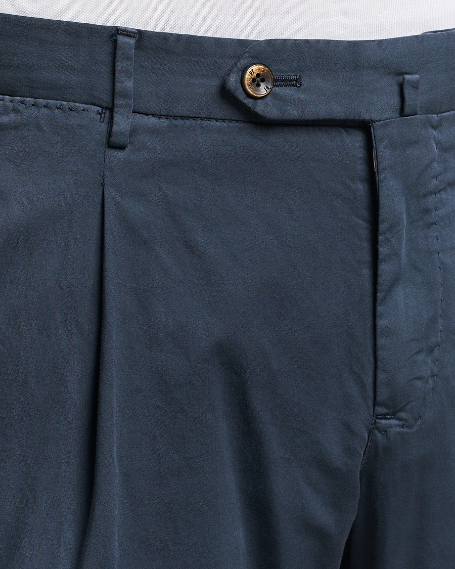 Heren | Broeken | PT01 | Slim Fit Garment Dyed Stretch Chinos Navy