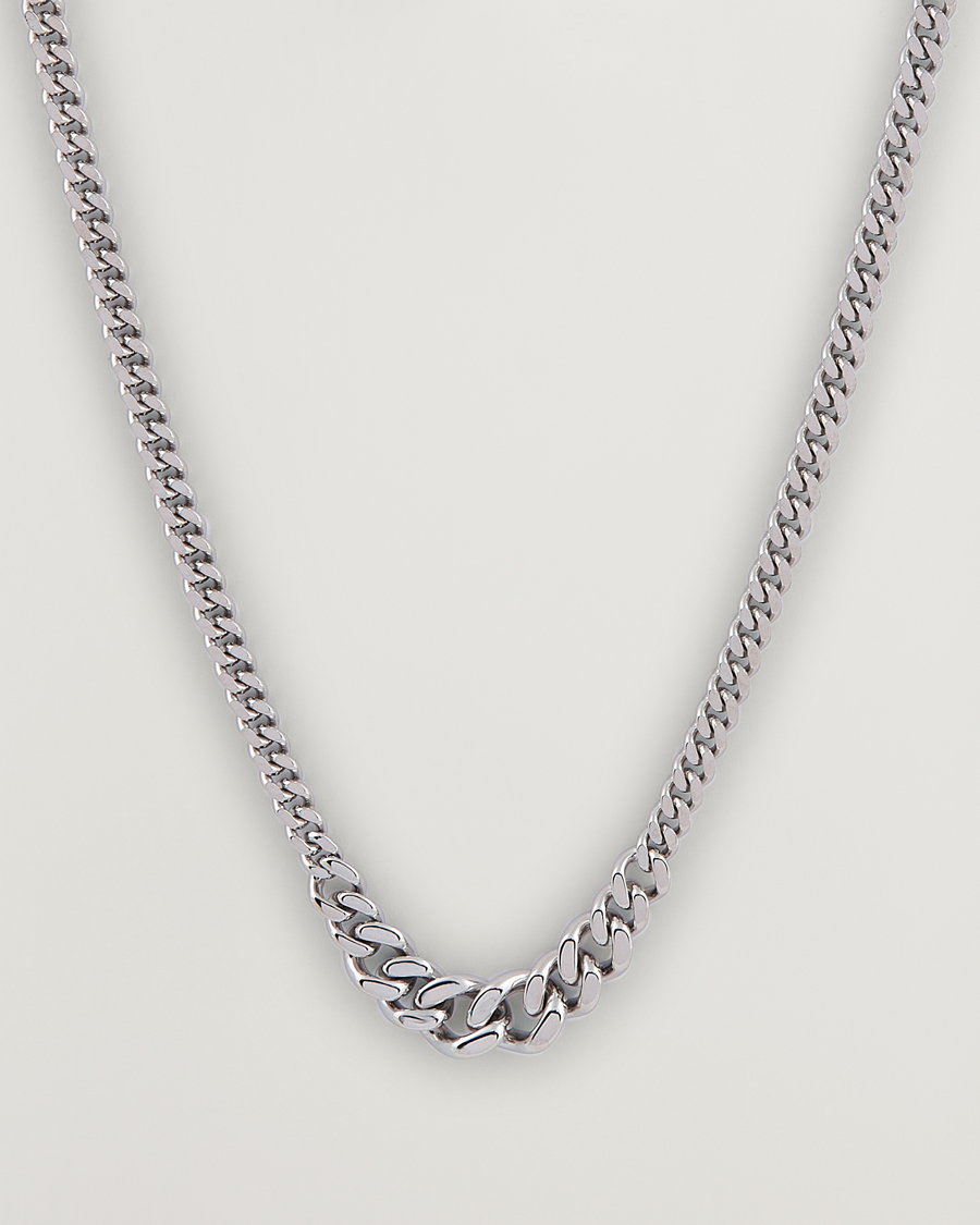 Heren | Tom Wood Dean Chain Necklace Silver | Tom Wood | Dean Chain Necklace Silver