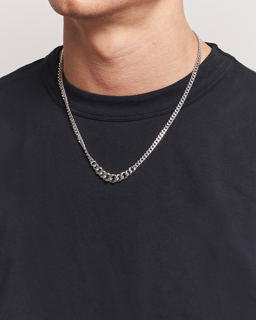Heren | Tom Wood Dean Chain Necklace Silver | Tom Wood | Dean Chain Necklace Silver