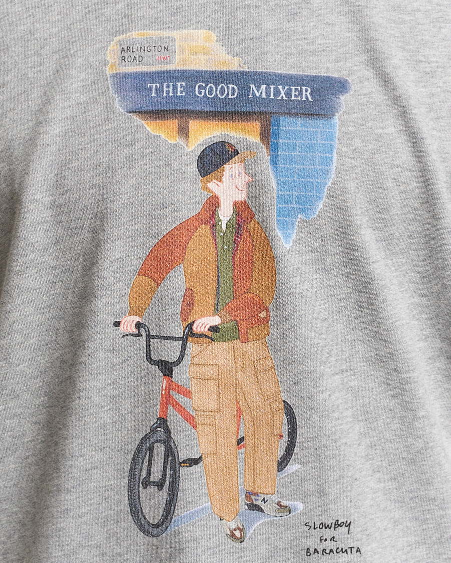 Heren | T-shirts | Baracuta | Slowboy Arlington Cotton T-Shirt Grey Melange