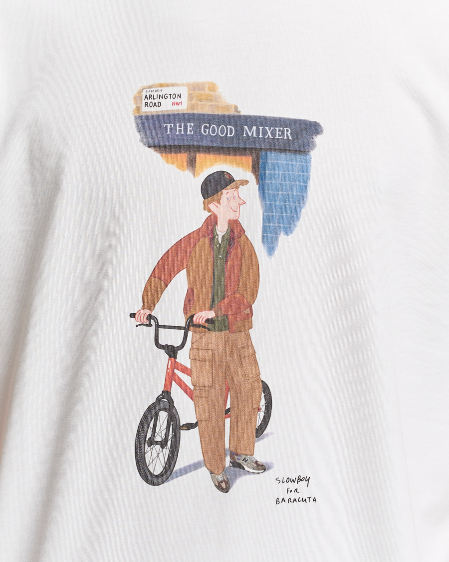 Homme | T-shirts | Baracuta | Slowboy Arlington Cotton T-Shirt Off White