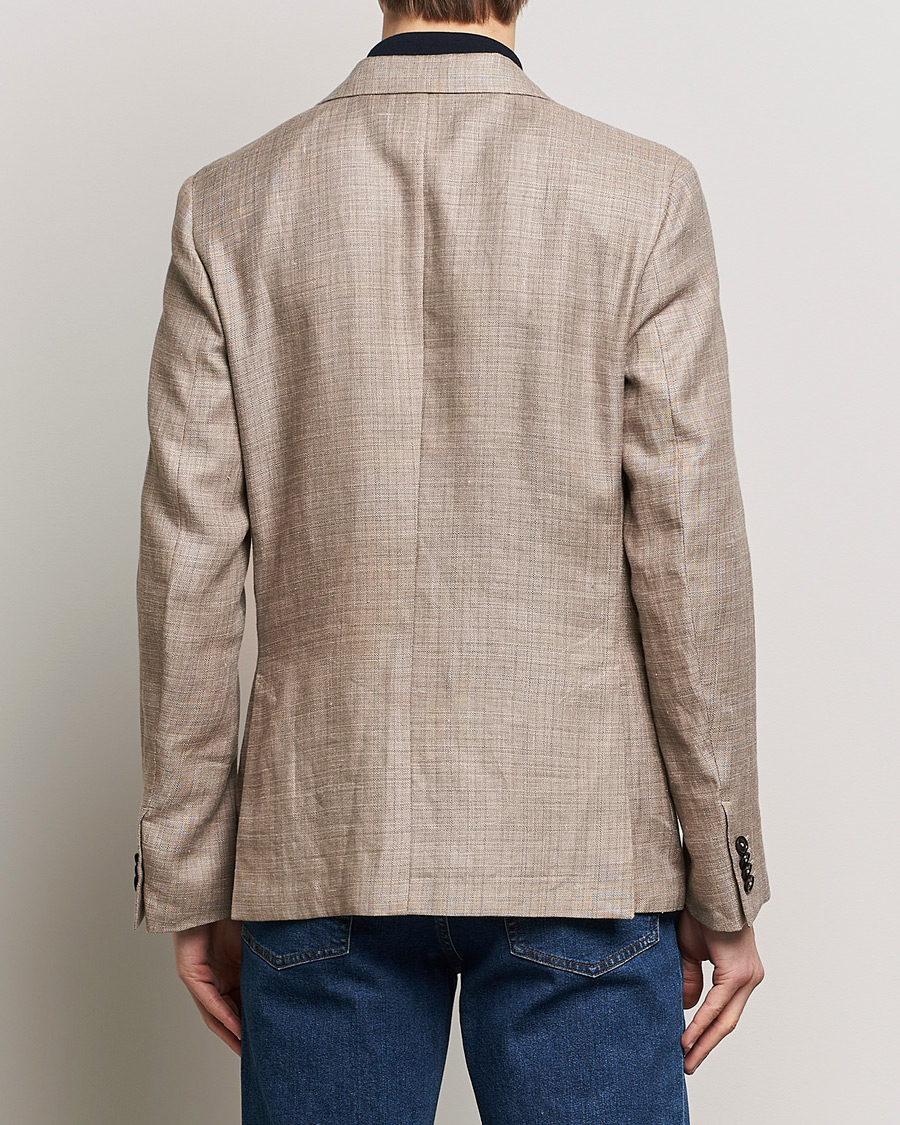 Heren | Blazers | Zegna | Unconstructed Linen Blend Blazer Brown