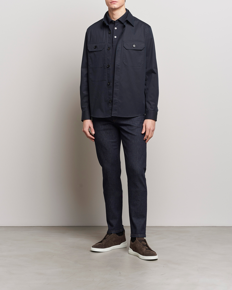 Homme | Jeans | Zegna | Slim Fit 5-Pocket Jeans Dark Indigo