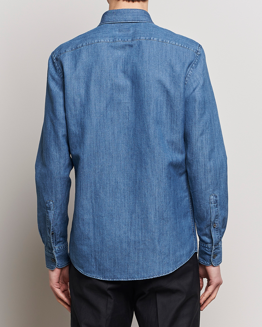 Homme | Chemises | Zegna | Slim Fit Denim Shirt Stone Wash