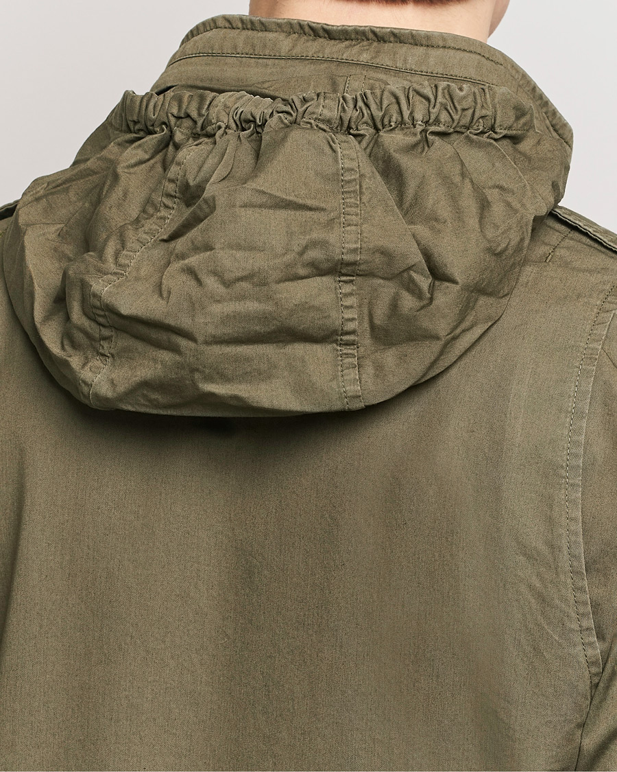 Homme | Manteaux Et Vestes | Herno | Washed Cotton Field Jacket Military