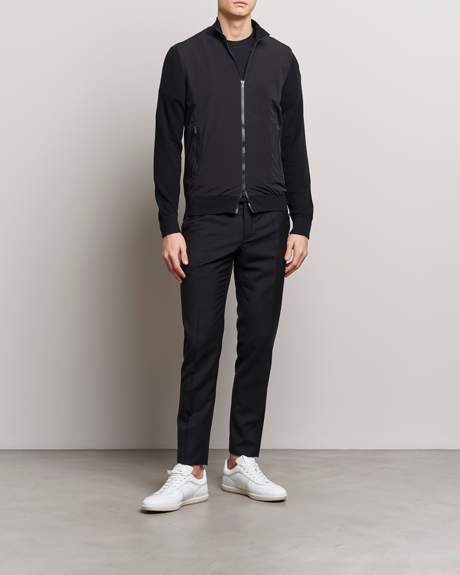 Homme | Manteaux Et Vestes | Herno | Hybrid Knit Jacket Black