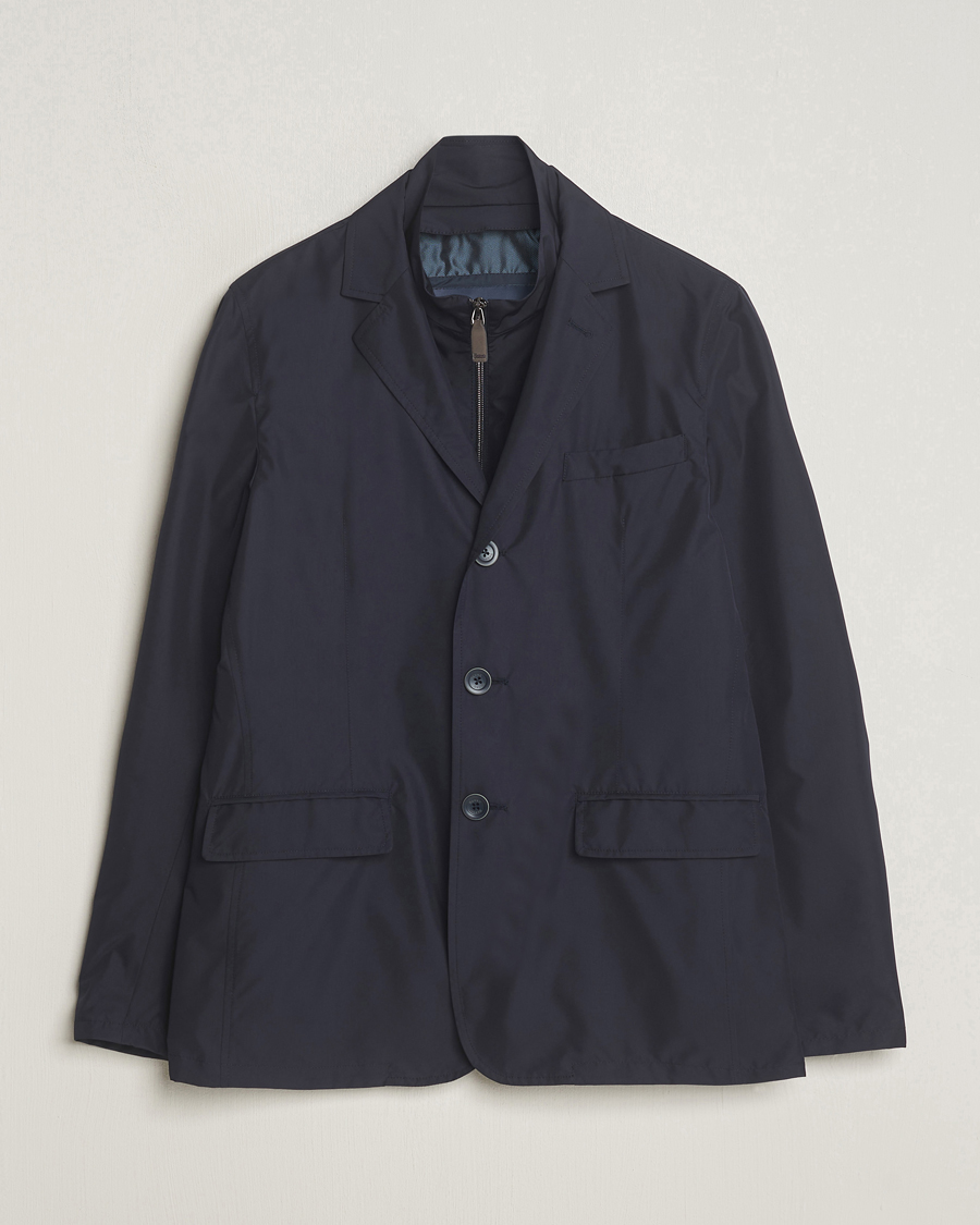 Homme | Manteaux Et Vestes | Herno | Lightweight Zip Blazer Navy