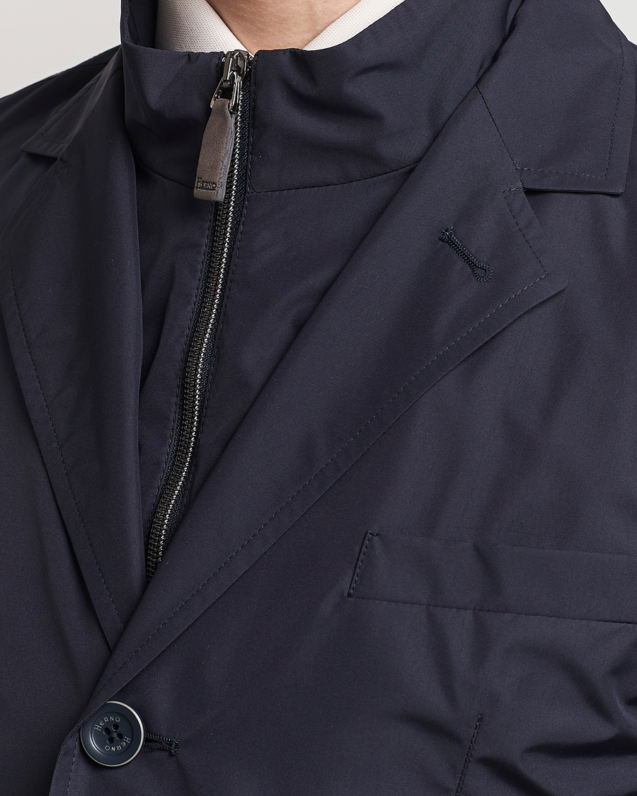 Homme | Manteaux Et Vestes | Herno | Lightweight Zip Blazer Navy