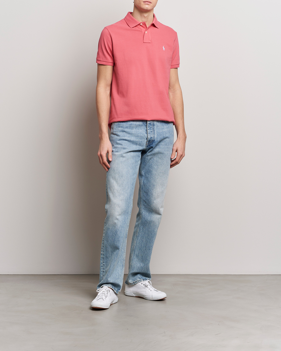 Homme | Polos | Polo Ralph Lauren | Custom Slim Fit Polo Pale Red