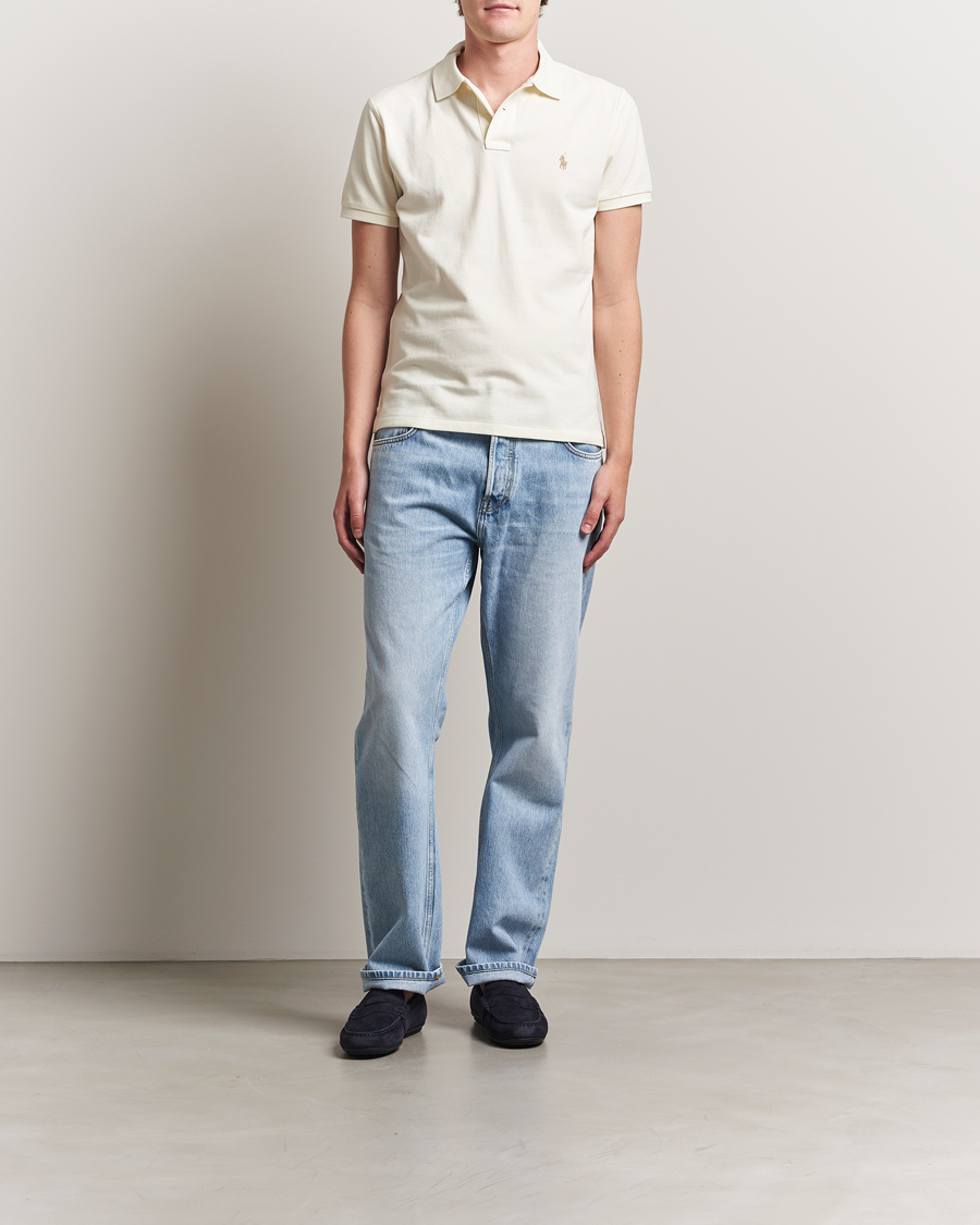 Heren | Polo's | Polo Ralph Lauren | Custom Slim Fit Polo Parchment Cream