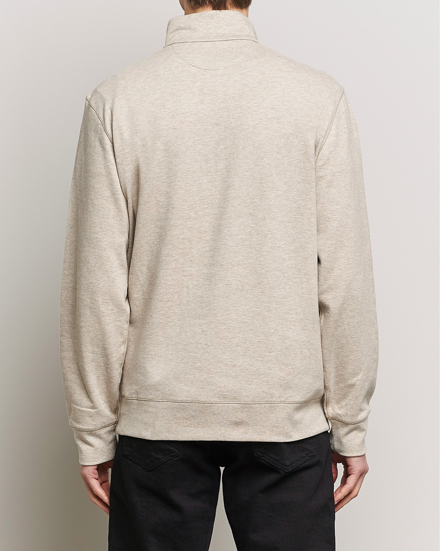 Homme | Pulls Et Tricots | Polo Ralph Lauren | Double Knit Half-Zip Sweater Tuscan Beige Heather
