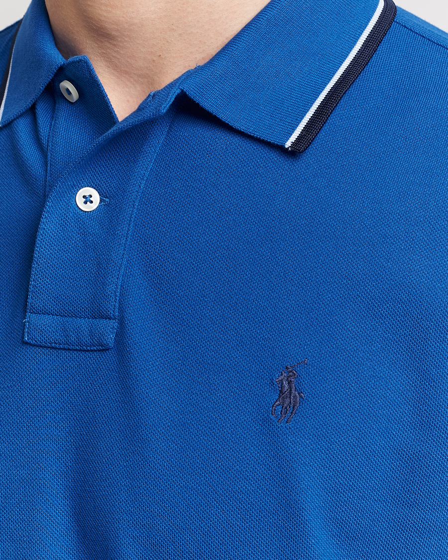 Homme | Polos | Polo Ralph Lauren | Custom Slim Fit Tipped Polo Heritage Blue