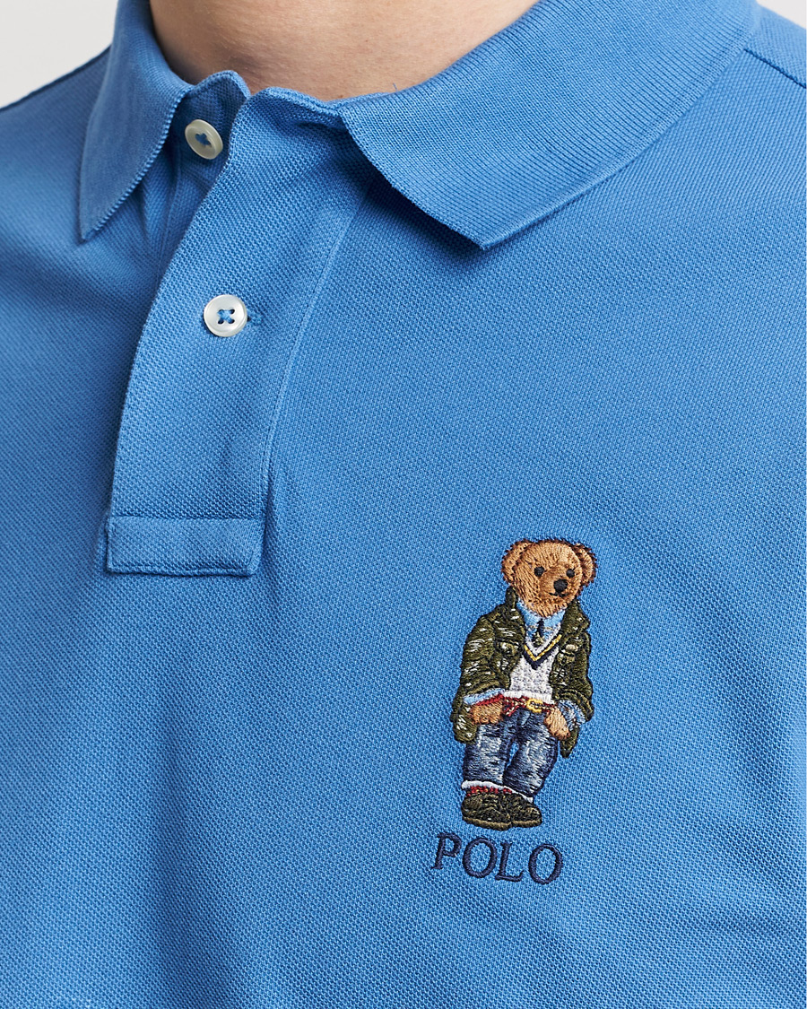 Homme | Polos | Polo Ralph Lauren | Custom Slim Fit Heritage Bear Polo New England Blue