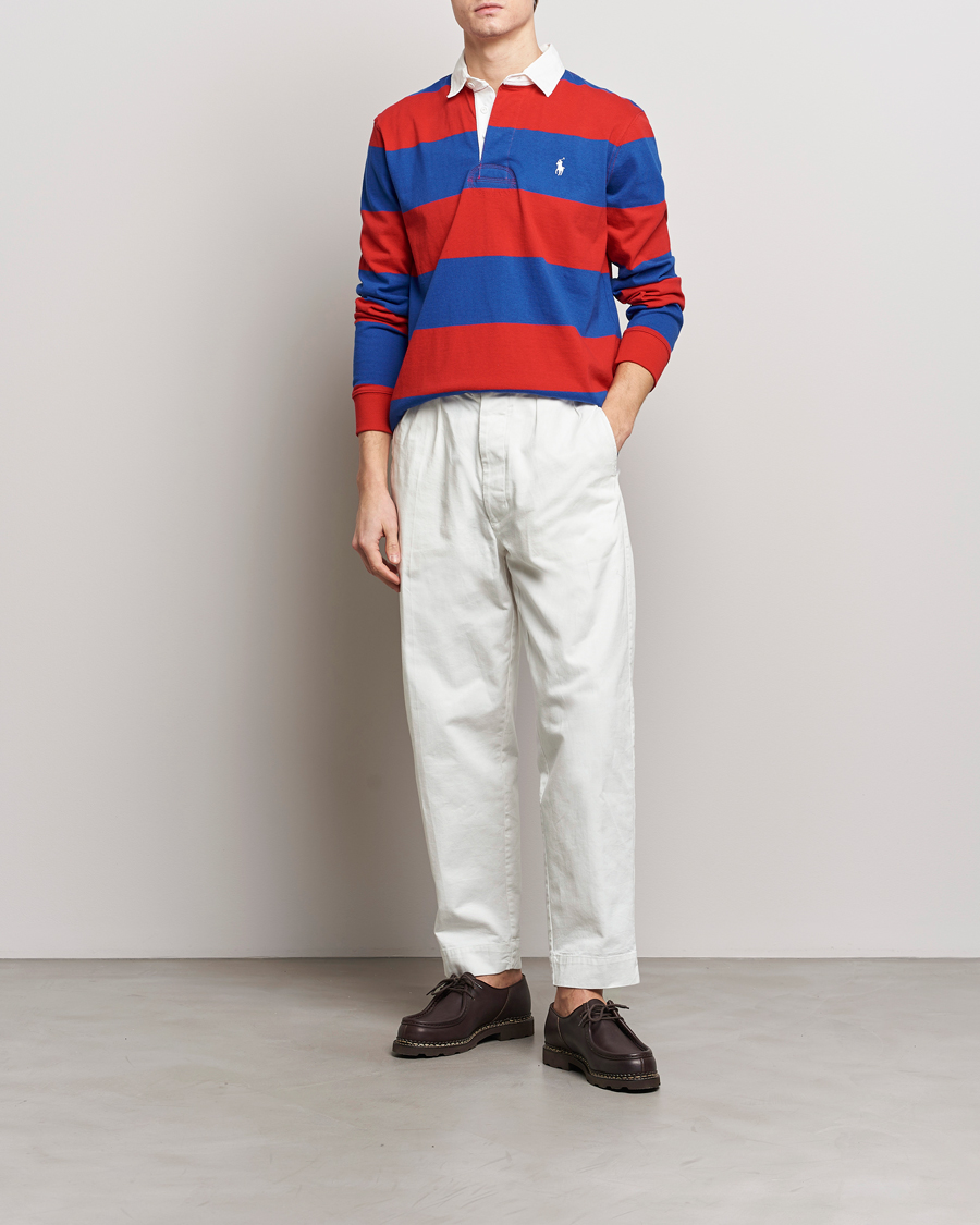 Heren | Truien | Polo Ralph Lauren | Jersey Striped Rugger Red/Rugby Royal