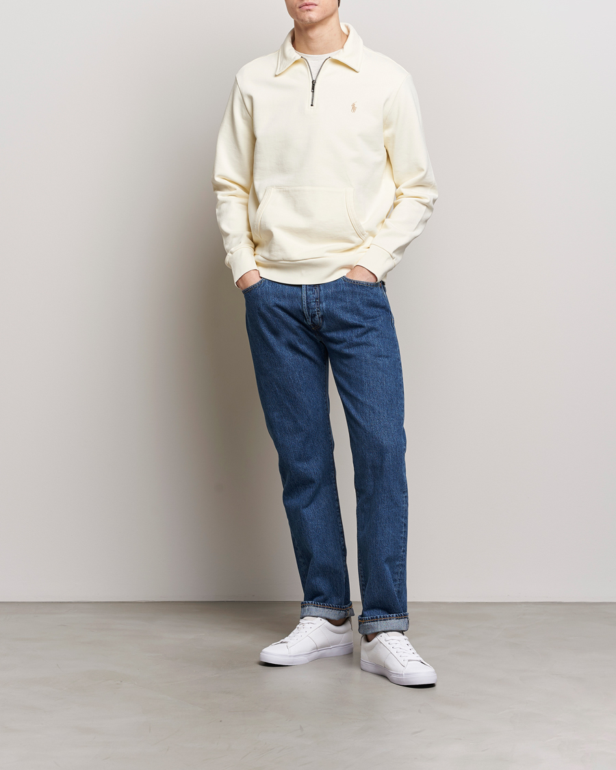 Homme | Pulls Et Tricots | Polo Ralph Lauren | Loopback Terry Hybrid Sweatshirt Clubhouse Cream