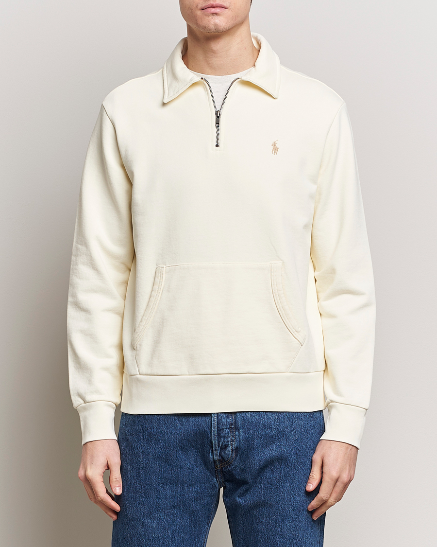 Homme | Pulls Et Tricots | Polo Ralph Lauren | Loopback Terry Hybrid Sweatshirt Clubhouse Cream