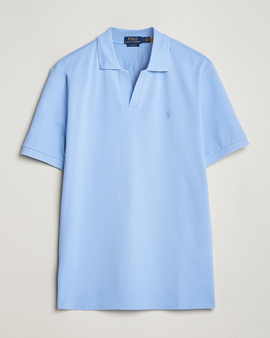 Homme | Polos | Polo Ralph Lauren | Classic Fit Open Collar Stretch Polo Austin Blue