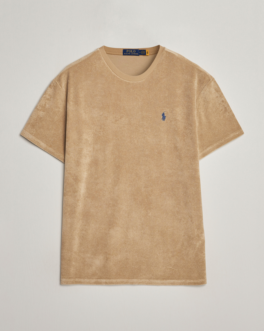 Heren | T-shirts | Polo Ralph Lauren | Terry Cotton T-Shirt Coastal Beige
