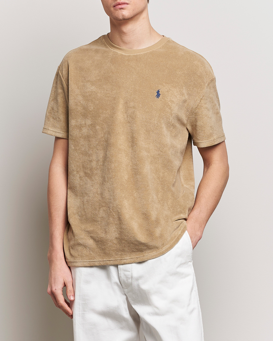Heren | T-shirts | Polo Ralph Lauren | Terry Cotton T-Shirt Coastal Beige
