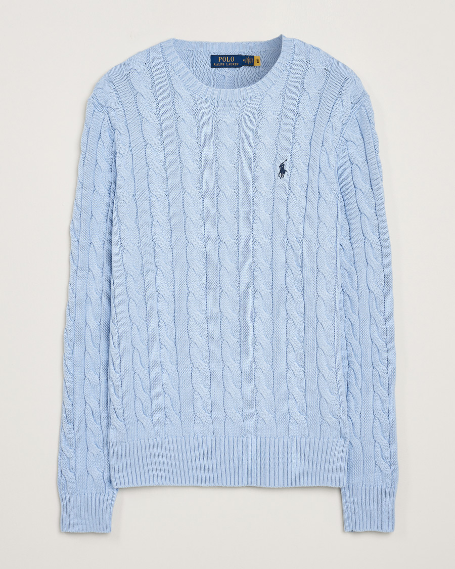 Heren | Truien | Polo Ralph Lauren | Cotton Cable Pullover Blue Hyacinth