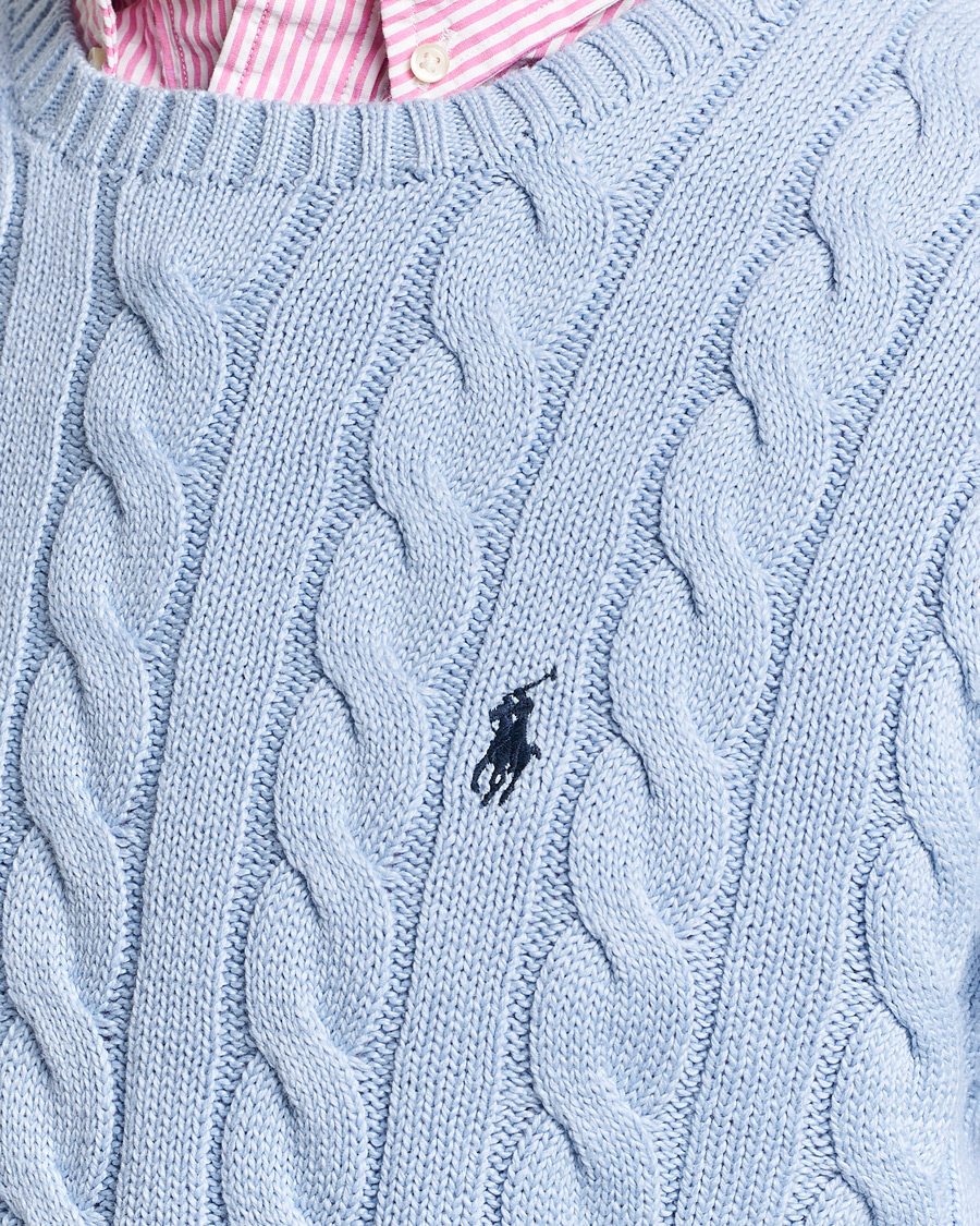 Heren | Truien | Polo Ralph Lauren | Cotton Cable Pullover Blue Hyacinth