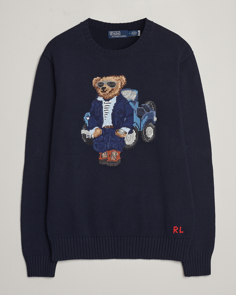 Heren | Truien | Polo Ralph Lauren | Knitted Bear Sweater Aviator Navy
