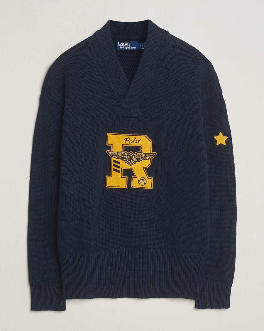 Homme | Pulls Et Tricots | Polo Ralph Lauren | Shawl Collar Sweater Aviator Navy