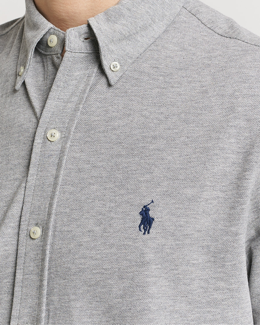 Heren | Overhemden | Polo Ralph Lauren | Featherweight Mesh Short Sleeve Shirt Andover Heather